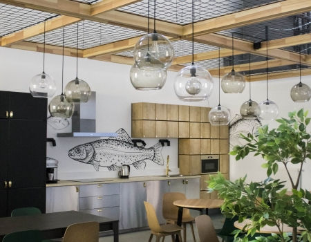 Ipari épület étkezőtere